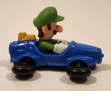 2024 McDonald's Nintendo Switch Mario Kart 8 Deluxe Luigi Blue Plastic Toy Car Vehicle