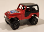 Majorette No. 290 & No. 244 Jeep CJ 4x4 Red 1/54 Scale Die Cast Toy Car Vehicle