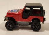 Majorette No. 290 & No. 244 Jeep CJ 4x4 Red 1/54 Scale Die Cast Toy Car Vehicle