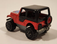 Majorette No. 290 & No. 244 Jeep CJ 4x4 Red 1/54 Scale Die Cast Toy Car Vehicle