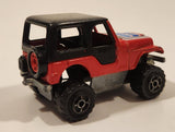 Majorette No. 290 & No. 244 Jeep CJ 4x4 Red 1/54 Scale Die Cast Toy Car Vehicle