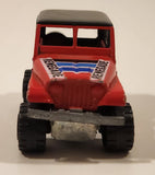 Majorette No. 290 & No. 244 Jeep CJ 4x4 Red 1/54 Scale Die Cast Toy Car Vehicle