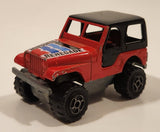 Majorette No. 290 & No. 244 Jeep CJ 4x4 Red 1/54 Scale Die Cast Toy Car Vehicle