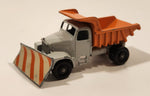 Vintage Lesney No. 16 Scammel Snow Plow Grey and Orange Die Cast Toy Car Vehicle