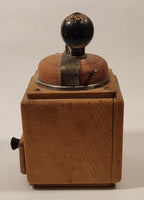 Antique 1930s PeDe Dienes Dutch Wood Coffee Grinder Mill