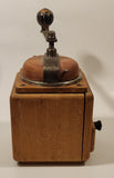 Antique 1930s PeDe Dienes Dutch Wood Coffee Grinder Mill