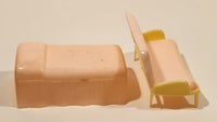 Vintage 1960s Pink Furniture Miniature Plastic Dollhouse Toys Made in Hong Kong