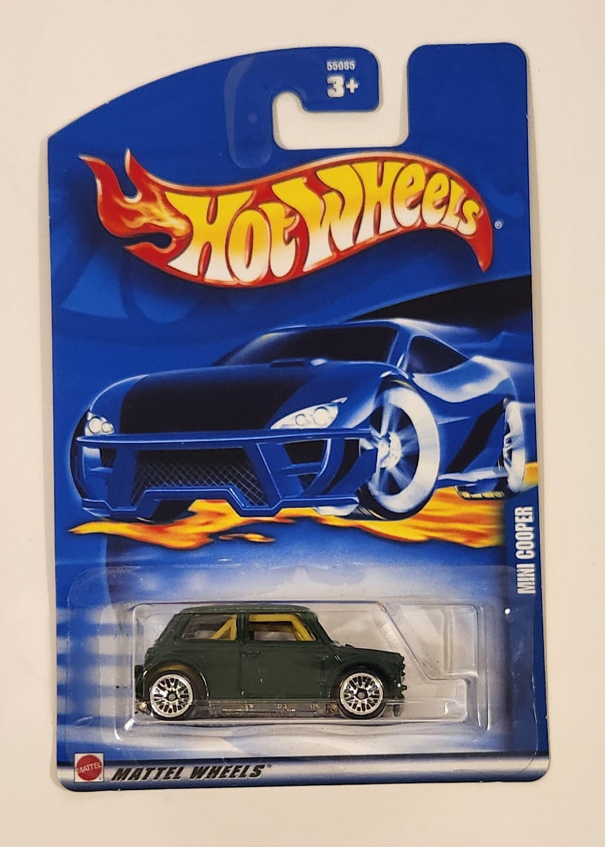 2002 Hot Wheels Mini Cooper Green Die Cast Toy Car Vehicle New in Pack ...