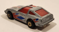 Vintage 1983 Matchbox Mega Blasters Cap Cars Datsun 280Z Bomb Silver Grey Die Cast Toy Car Vehicle