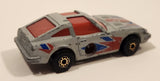 Vintage 1983 Matchbox Mega Blasters Cap Cars Datsun 280Z Bomb Silver Grey Die Cast Toy Car Vehicle