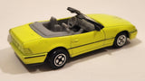 1993 Hot Wheels Auto City Corgi Mercedes Benz 500 SL Convertible Fluorescent Yellow Die Cast Toy Car Vehicle