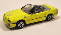 1993 Hot Wheels Auto City Corgi Mercedes Benz 500 SL Convertible Fluorescent Yellow Die Cast Toy Car Vehicle