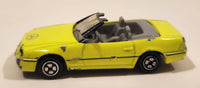 1993 Hot Wheels Auto City Corgi Mercedes Benz 500 SL Convertible Fluorescent Yellow Die Cast Toy Car Vehicle