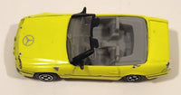 1993 Hot Wheels Auto City Corgi Mercedes Benz 500 SL Convertible Fluorescent Yellow Die Cast Toy Car Vehicle