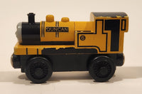 Learning Curve Gullane Thomas & Friends Duncan #6 Train Engine Locomotive Yellow 3 1/4" Long Magnetic Wood Toy Vehicle