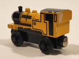 Learning Curve Gullane Thomas & Friends Duncan #6 Train Engine Locomotive Yellow 3 1/4" Long Magnetic Wood Toy Vehicle