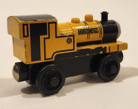 Learning Curve Gullane Thomas & Friends Duncan #6 Train Engine Locomotive Yellow 3 1/4" Long Magnetic Wood Toy Vehicle