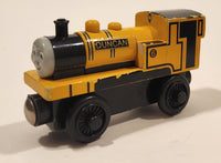 Learning Curve Gullane Thomas & Friends Duncan #6 Train Engine Locomotive Yellow 3 1/4" Long Magnetic Wood Toy Vehicle