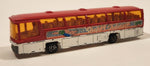 Vintage Majorette No. 373 Neoplan Bus Happy Holidays Red and White 1/87 Scale Die Cast Toy Car Vehicle