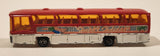 Vintage Majorette No. 373 Neoplan Bus Happy Holidays Red and White 1/87 Scale Die Cast Toy Car Vehicle