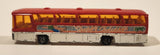Vintage Majorette No. 373 Neoplan Bus Happy Holidays Red and White 1/87 Scale Die Cast Toy Car Vehicle