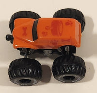 Disney Junior Mickey Mouse Funhouse Micro Key Launchers Mini Monster Truck Orange Plastic Toy Car Vehicle