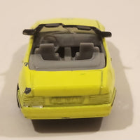 1993 Hot Wheels Auto City Corgi Mercedes Benz 500 SL Convertible Fluorescent Yellow Die Cast Toy Car Vehicle