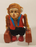 Vintage 1960 Yanoman Toys Acro Chimp Porter Moving Battery Operated Animated Toy with Box