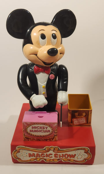 Vintage 1976 Durham Industries Walt Disney's Mickey Mouse Mickey Magician Magic Show Plastic Toy