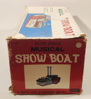 Rare Vintage 1960s Gakken #81230 Musical Show Boat Battery Operated Tin Toy New in Box