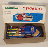 Rare Vintage 1960s Gakken #81230 Musical Show Boat Battery Operated Tin Toy New in Box