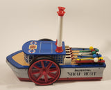 Rare Vintage 1960s Gakken #81230 Musical Show Boat Battery Operated Tin Toy New in Box