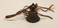 Vintage Sarna India Holiday Cheer Atomic Stars Engraved Miniature Brass Bell