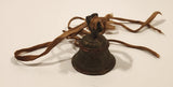 Vintage Sarna India Holiday Cheer Atomic Stars Engraved Miniature Brass Bell