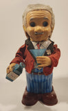 Vintage 1960s Blushing Willy Animated Bartender Tin Litho 10 1/4" Tall Battery Operated Electro Toy