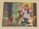 Disney Commemorative Lady and The Tramp with Tony Holding A Plate of Spaghetti Framed Lithograph