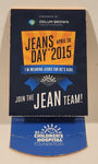 BC Children's Hospital Foundation Jeans Day 2015 Henrik Sedin Ryan Miller Daniel Sedin Tear Away Sports Cards Promo