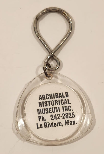 Vintage Archibald Historical Museum La Riviere, Manitoba 1879 - 1979 Centennial Plastic Keychain