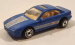 1991 Hot Wheels BMW 850i Blue Die Cast Toy Car Vehicle