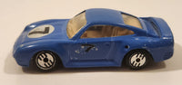 1988 Hot Wheels Speed Shift 500 Porsche 959 Blue #7 Die Cast Toy Car Vehicle