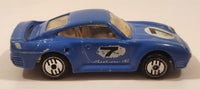 1988 Hot Wheels Speed Shift 500 Porsche 959 Blue #7 Die Cast Toy Car Vehicle