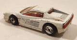 1987 Hot Wheels Ferrari Testarossa White Die Cast Toy Car Vehicle - Ultra Hots