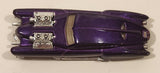 2001 Hot Wheels Evil Twin Dark Metalflake Purple Die Cast Toy Car Vehicle