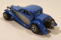 1995 Hot Wheels '37 Bugatti Blue Die Cast Toy Car Vehicle