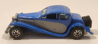 1995 Hot Wheels '37 Bugatti Blue Die Cast Toy Car Vehicle