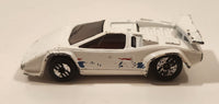 1989 Hot Wheels Lamborghini Countach White Die Cast Toy Exotic Luxury Car Vehicle