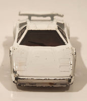 1989 Hot Wheels Lamborghini Countach White Die Cast Toy Exotic Luxury Car Vehicle