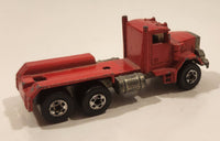 1989 Hot Wheels Peterbilt Dump Truck Semi Rig Red Die Cast Toy Car Vehicle - BW Malaysia