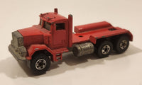 1989 Hot Wheels Peterbilt Dump Truck Semi Rig Red Die Cast Toy Car Vehicle - BW Malaysia