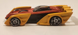 2001 Hot Wheels First Editions Shredster Orange and Dark Yellow Die Cast Toy Car Vehicle